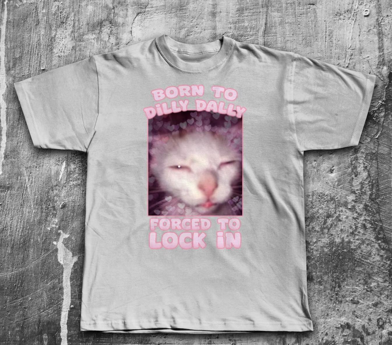 

2026 New Women Monday Left Me Broken Funny Cat Meme Tshirt Brainrot Tee ShirtTshirts Women Clothing Oversize TShirt Y2K Top 4XL