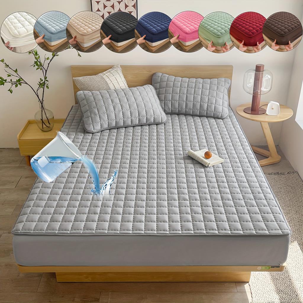 Deluxe Hypoallergenic Mattress Protector Deep Pocket,Quilted and Soft,for Comfortable Sleep in Bedroom or Guest Room