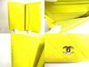Authentic CHANEL Yellow Lamb Leather Flap Long Wallet Purse #a368   Refurbished