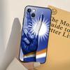 Marshall Islands Flag Case For iPhone 16 15 14 Pro Max Plus 13 Pro Max 11 12 Mini Cover Coque