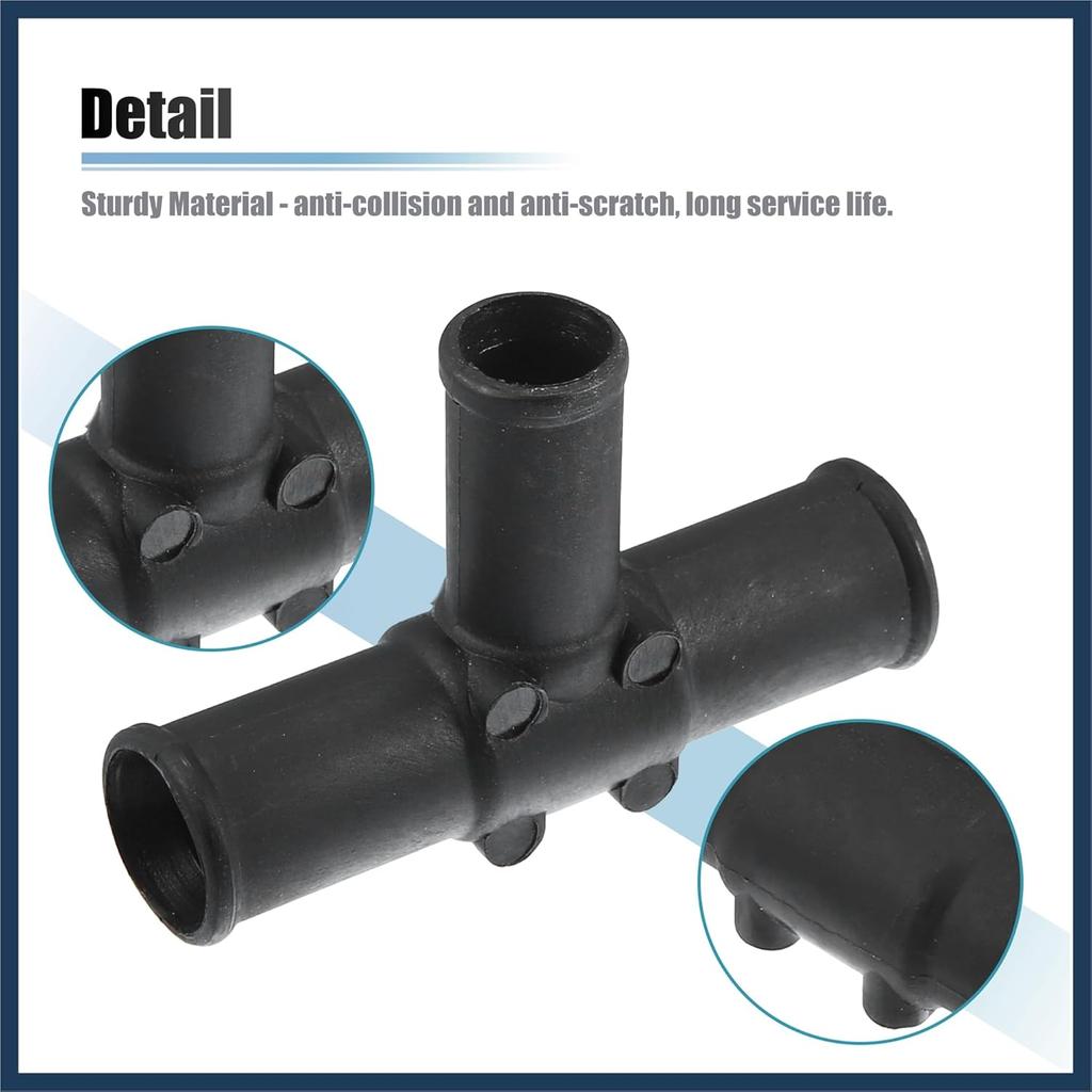 2 Pcs Heater Hose Tee Connector for Toyota Land Cruiser 1992-2007 for Toyota Sequoia 2001-2007 for Toyota Sienna 2004-2007 HVAC Heater Hose Tee