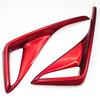 Red ABS Rear Fog Light Cover Frame Sticker for Cars (1 Pair)