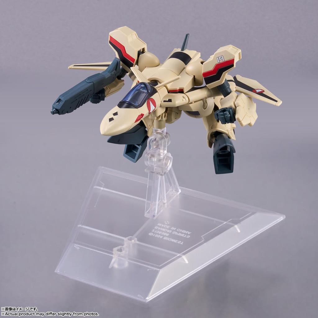 TAMASHII NATIONS TINY SESSION Macross Plus YF-19 (Isamu Dyson's Model) with Myung Phan Loong, Approximately 110mm, PVC & ABS Painted Movable Figure