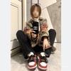 Unisex Street Rapper Retro Denim Jacket - Loose Fit, Plus Size, Spring/Autumn Hong Kong Style
