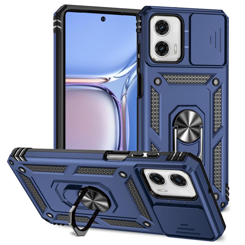 Pouzdro pro Motorola Moto G Power 5G 2023 Armor Slide s ochranným krytem pro fotoaparát pro Motorola G Power 5G 2023 s kroužkem a zadním krytem