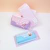 Children's Cartoon Flip Pencil Bag Female Cute Rabbit Pencil Case Large Capacity Primary School Student Stationery Bag