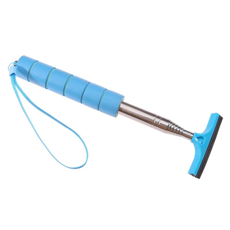 Bilbackspegel Torkare Rostfritt stål Teleskopisk infällbar skiktad borsthuvud Fönstertvätt Rengöringsborste Handhållen torkare