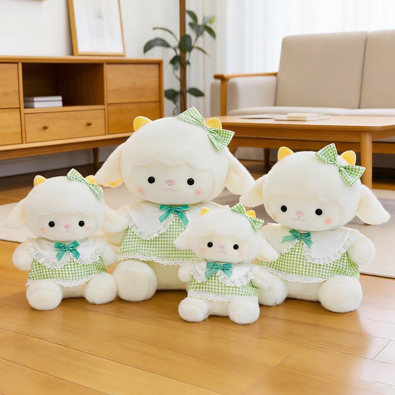 Plush Sheep Pillow With Pp Cotton Filling Soft Baby Gift For Girls And Boys