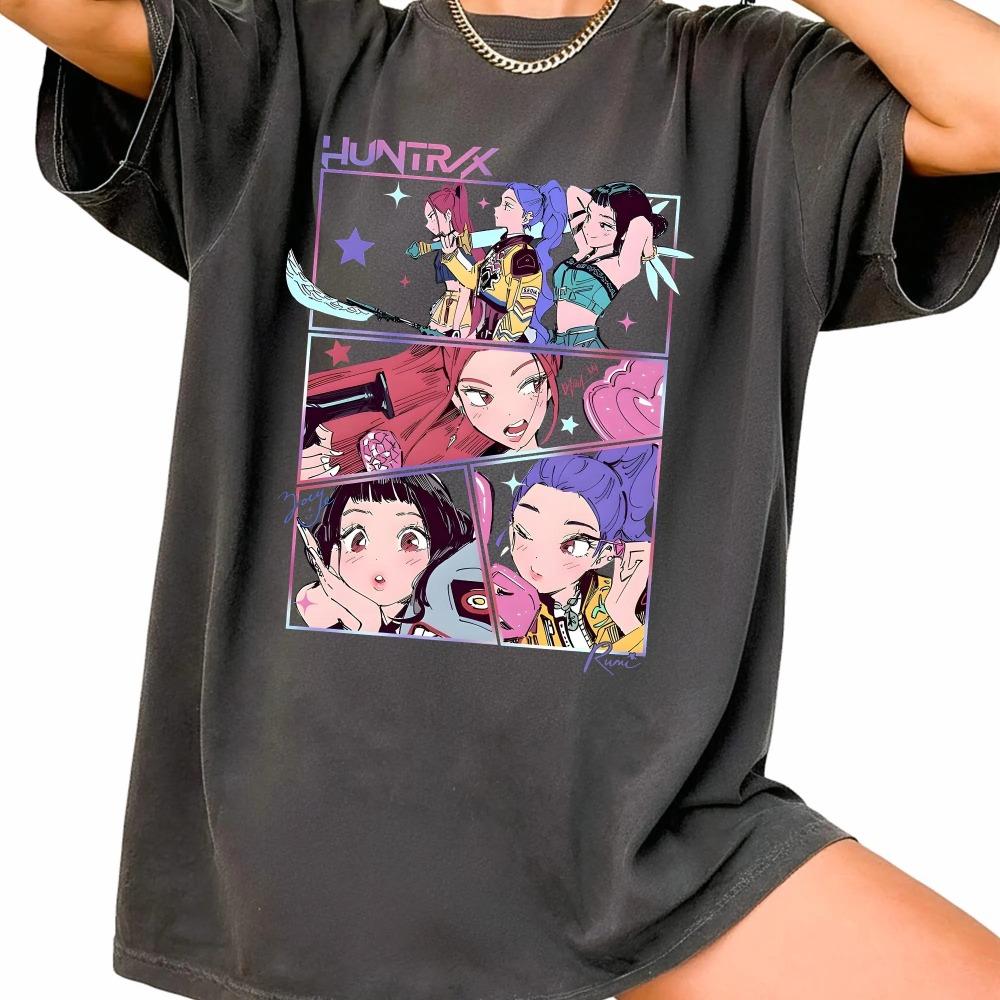 Kpop Demon Hunters Shirt Kpop Huntrix Shirt Kpop Idol Group Shirt Demon Hunters Merch Kpop Gift For Huntrix Fans Birthday Gift