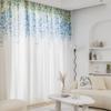 French Fresh Pastoral Orchid String Chiffon Floral Printing Window Screen Bedroom Living Room Balcony Screen Curtain