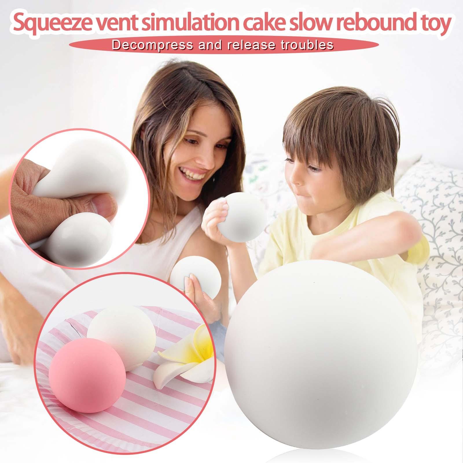 

(H0826)TPR Release Игрушка с вентиляционным отверстием для моделирования торта Pinch Le Fast Release Ball