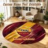 Round Rug Custom NameAS Roma Pattern Non Slip Carpet Home Floor Decor