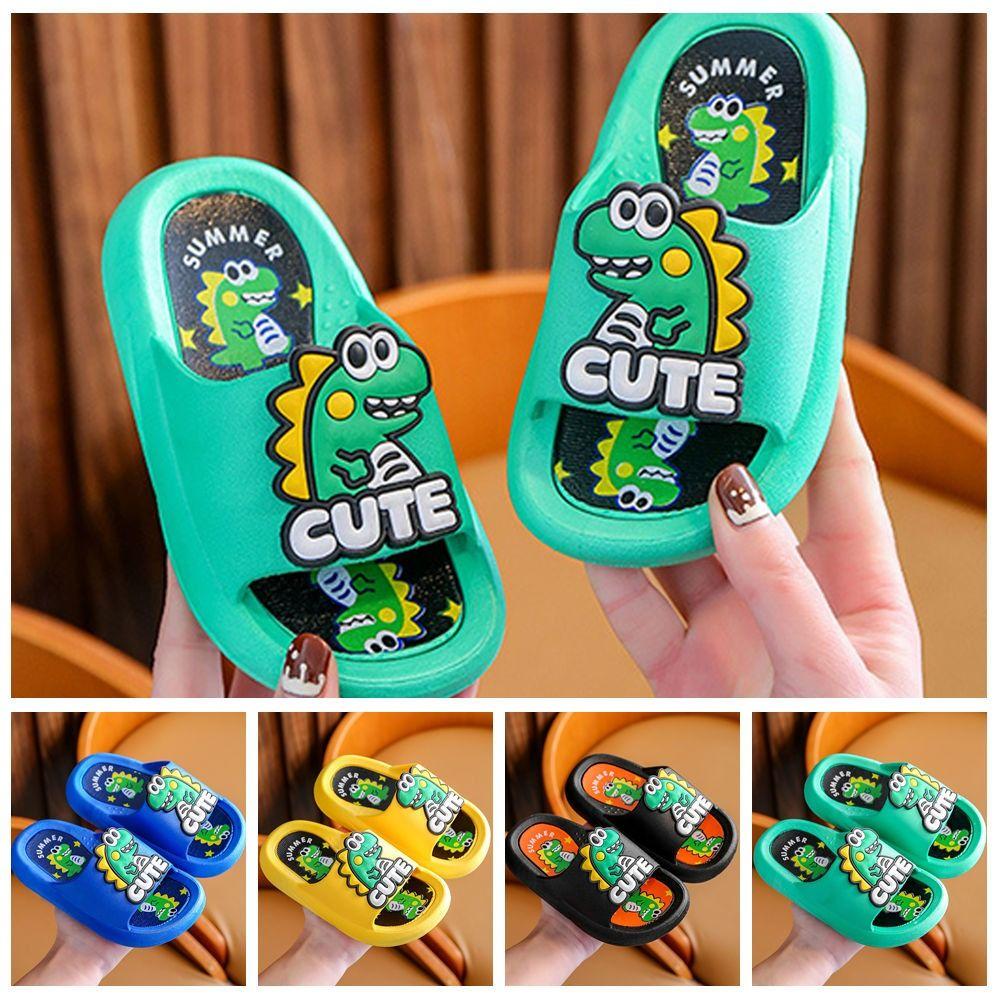 Anti Slip Cartoon Animal Slippers Cartoon Children's Bathroom Sandals Summer