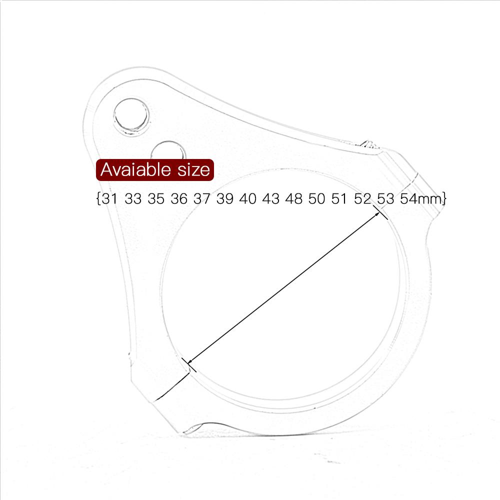 27-60MM 30mm 32mm 33mm 35mm 37mm 39mm 41MM Universal Motorcycle Aluminium Steering Damper Fork Frame Mounting Clamp Bracket