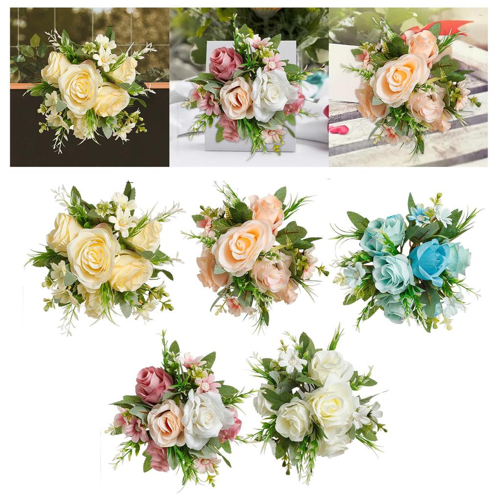 Artificial Flower Balls Bouquet for Centerpieces Fake Flower Kissing Balls for Bedroom Party Valentine's Day Baby Shower