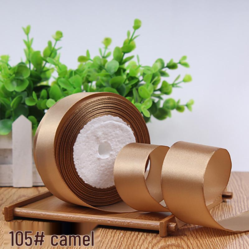 4cm Solid Color Satin Ribbon for Floral Art and Gift Packaging