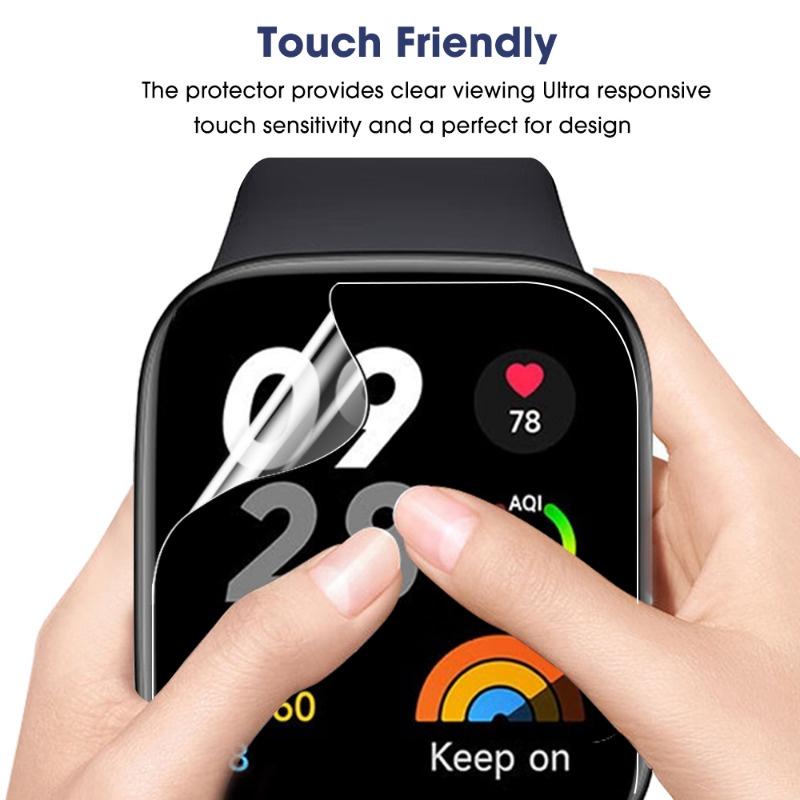3-10PCS 9D Curved Hydrogel Film for Xiaomi Redmi Watch 3/2/2 Lite Soft Screen Protector for Redmi Watch 3 SmartWatch Not Glass