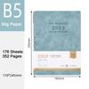 A6/A5/B5 Leather 2025 Business Schedule, Student Daily Planner, 365-day Record Book, Notepad, Memo, 176 Sheets, 352 Pages
