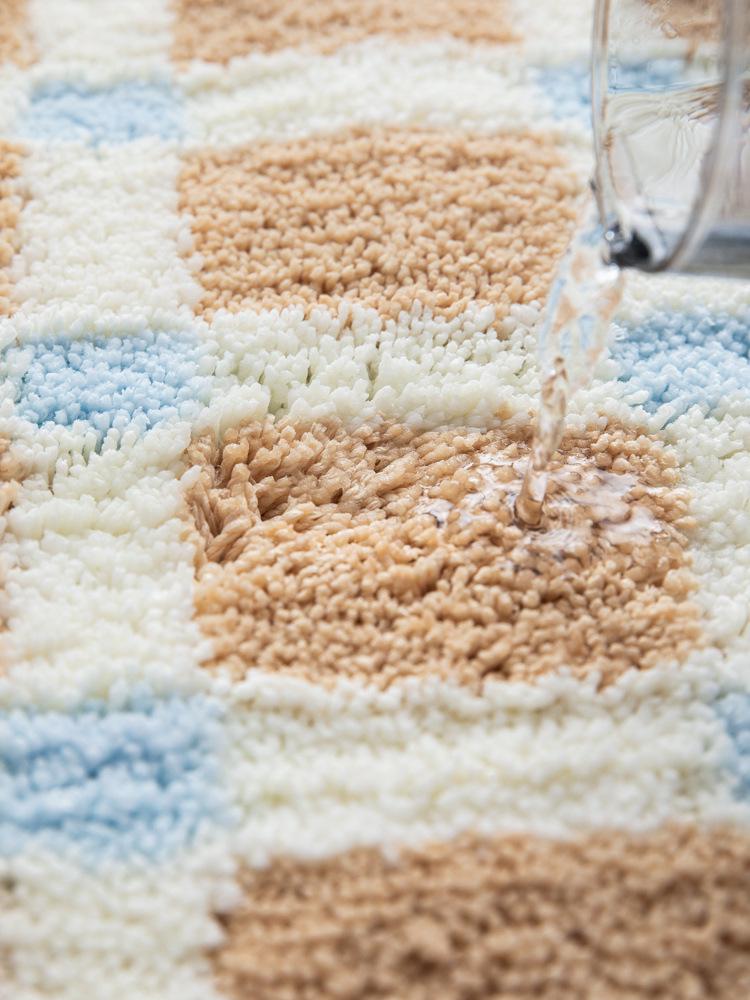Plush Bedroom Carpet: Dirt-Resistant, Easy-Clean, Non-Slip, Water-Absorbing Floor Mat for Bedside or Bay Window.