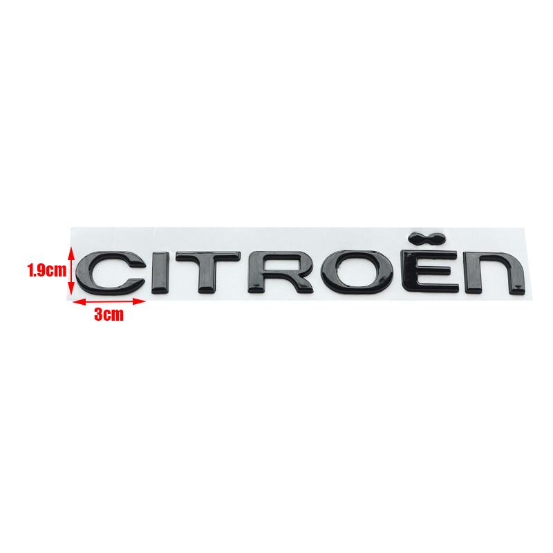 1 Stück 3D Metall Citroen Auto Heckbuchstaben Heckstoßstange Heckklappe Kofferraum Aufkleber Auto Heck Emblem Aufkleber Styling Zubehör