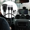 Double USB 3.0 To Double Type C Chargers for Multiple Devices Waterproof Extension Cable Panel Mount for Secure Vehicle Use