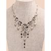 Halloween Pirate Skull Necklace Skeleton Pendant Bones Chain Choker Jewelry Gift