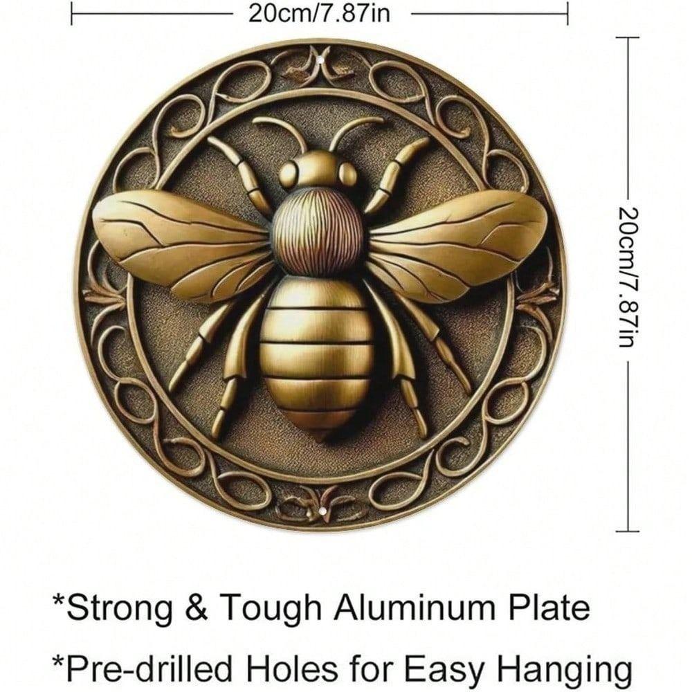 Vintage Bee Metal Wall Art Garden Kitchen Bar Decor Gift