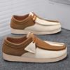 Herren Freizeit Schuhe Herbst Hochwertiges Wildleder Leder Bussiness Schuhe Rutschfest Männlich Britisch Bequem Atmungsaktiv Flache Schuhe 39-44