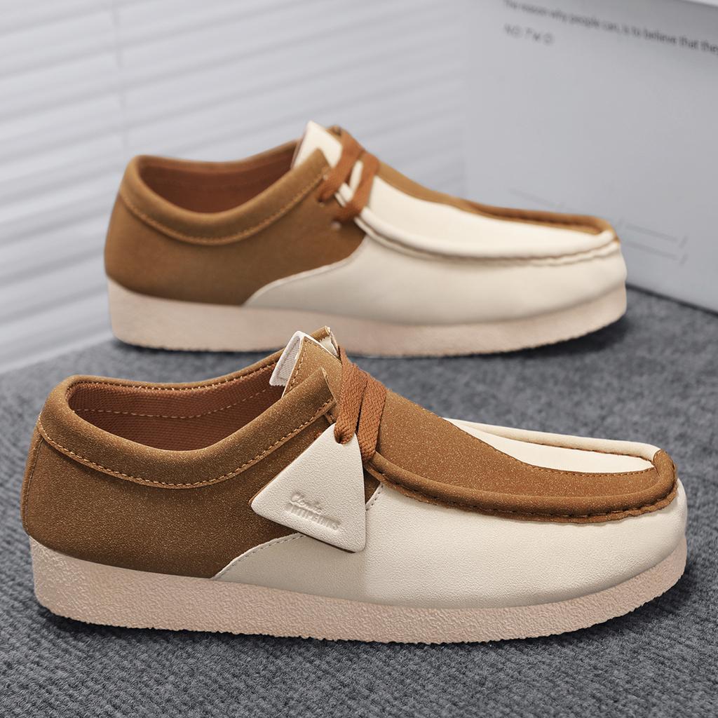 Herren Freizeit Schuhe Herbst Hochwertiges Wildleder Leder Bussiness Schuhe Rutschfest Männlich Britisch Bequem Atmungsaktiv Flache Schuhe 39-44