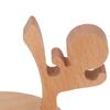 2SETS Wood Smartphone Stand Desktop Cellphone Holder Stands Wooden Phone Holder  House Ornament