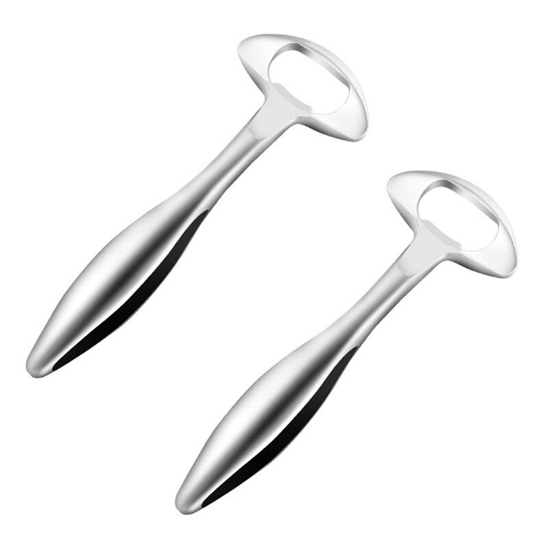 2 pcs. Zinc Alloy Beer Bottle Opener Creative Personality Wine Bottle With Thick Handle Metal Bottle Opener