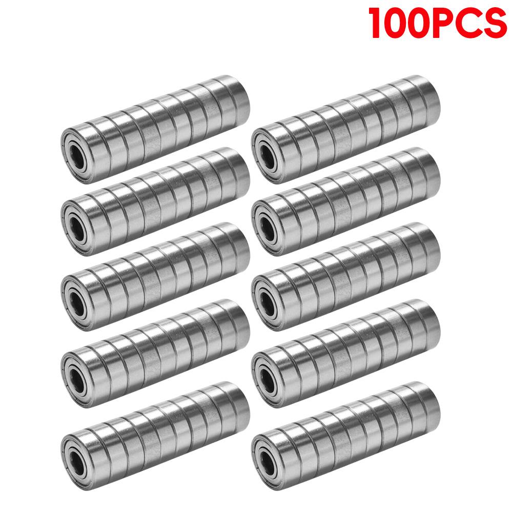 20-100PCS 608ZZ Mini Ball Bearing Deep Groove Ball Bearing 8x22x7MM Double Shielded Miniature Miniature Bearings For Skateboard