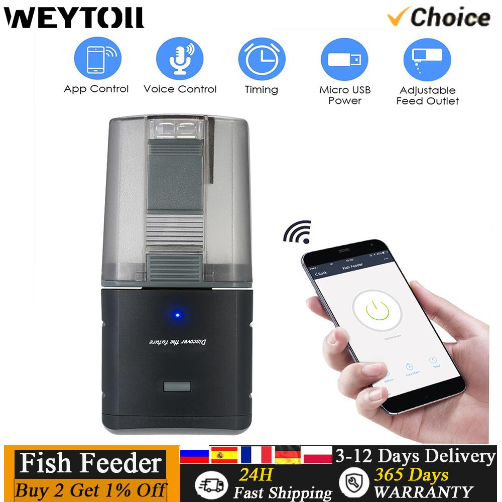 

Автоматическая кормушка для аквариума, таймер для кормления, диспенсер для корма для рыб, регулируемая розетка, управление через приложение, голосовое управление для Alexa