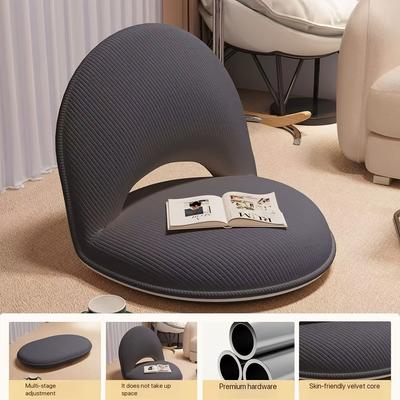 Foldable Tatami Floor Sofa - 4 Color Japanese Style Cushion with Backrest for Bedroom, Balcony & Floor Sitting, Multi-Position