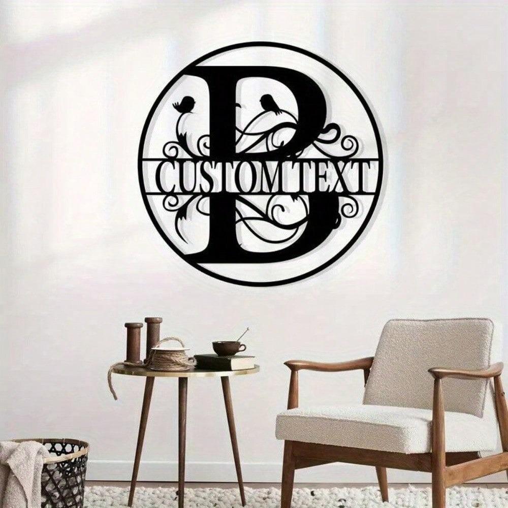 Custom Metal Letter Sign, Personalized Name Plate for Wall Decor, Birthday Gift, Housewarming, Wedding, Party Decoration