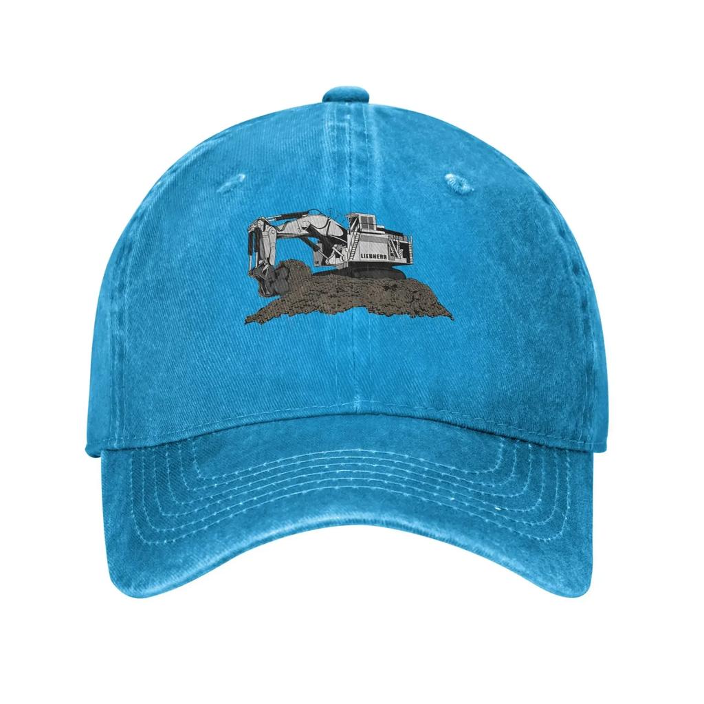Baseball Cap Liebherr Excavator Summer y2k Funny Hip Hop Hats  Couple Women Print Outdoor Sports Sun-Proof Snapback Cap