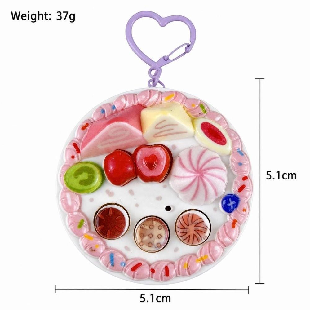Keyring Voice Recording Keychain with Happy Birthday Song Dessert Bag Charm Pendant Birthday Gift