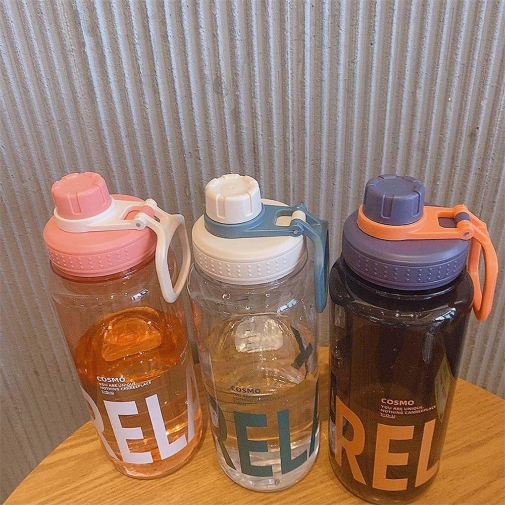 Plastic Water Bottles Leak Proof Travel Kettle Portable Clear Drink Bottle  Outdoor Sports