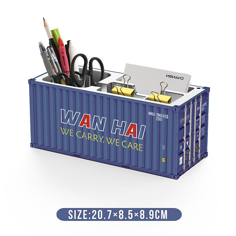 Mini 1:30 Scale Desktop Pen Holder & Business Card Storage Box with Custom Logo