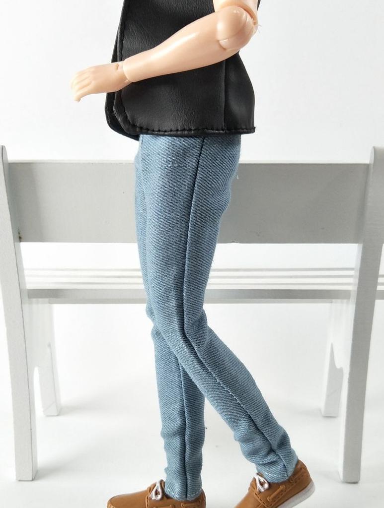 1/6 Boy Doll Clothes Handmade Jeans Pants For Ken Doll Trousers For Barbie's Boyfriend Ken Boy Doll Prince Male Doll Kids Toy
