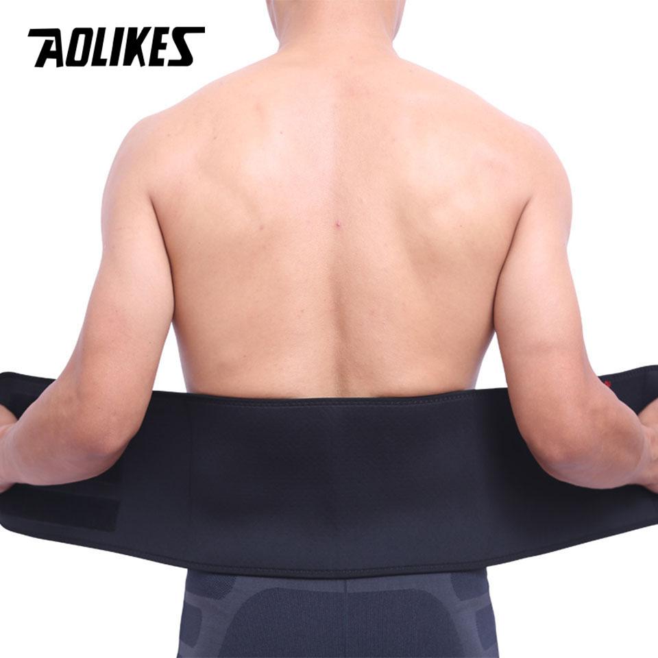 Durable And Safe Aolikes 1Pcs Professional Adjustable Waist Trimmer Slim Fit Abdominal Waist Sweat Belt Waist Back Support Belt Fitness