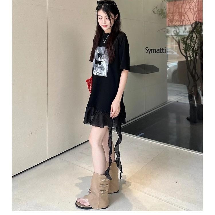 Herringbone toe cool boots women's summer 2025 new western cowboy boots spice girls summer tube boots