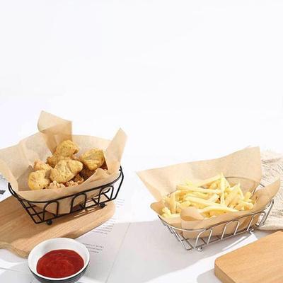 Reusable French Fries Basket Carbon Steel Food Frying Basket Reusable Snack Bucket for Kitchen