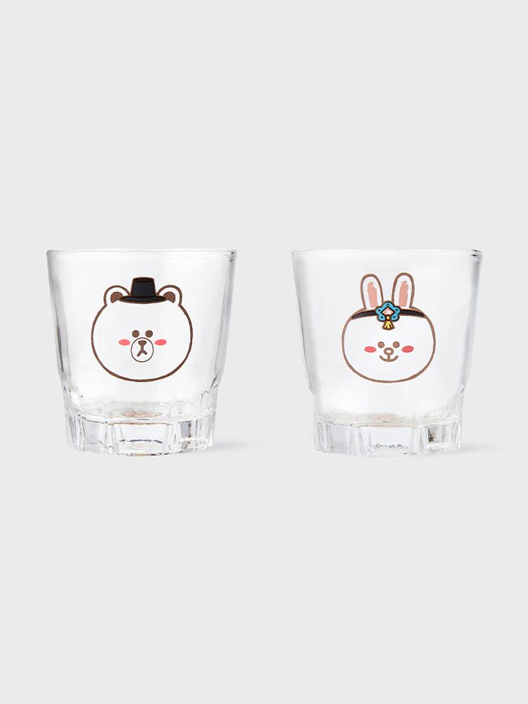 Набор бокалов для соджу Line Friends Tourist (2Pcs)