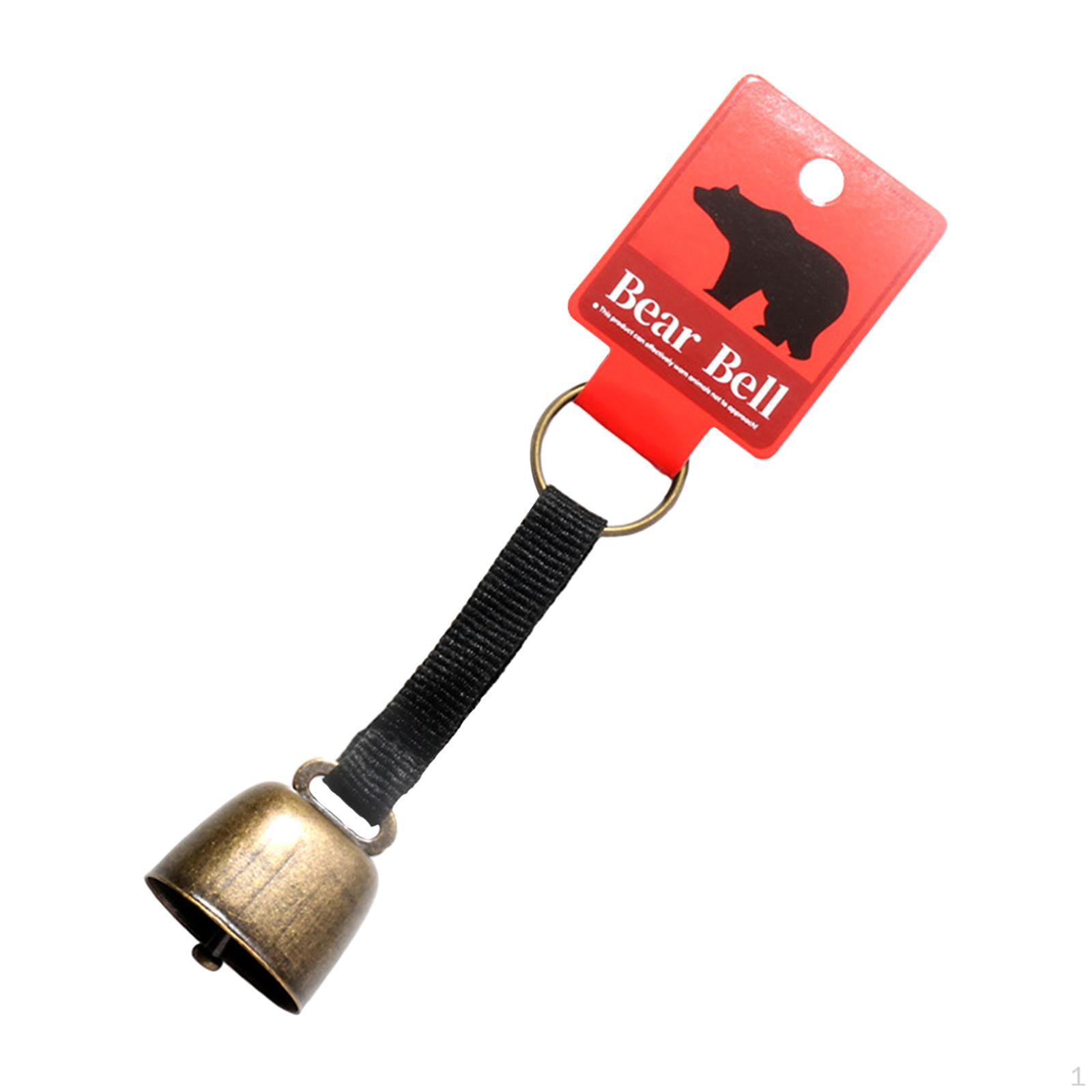

Медвежий колокольчик против потери питомца, подвесная собака с брелоком, шумелка для коров, путешествия, кемпинг, Black Strap Bronze