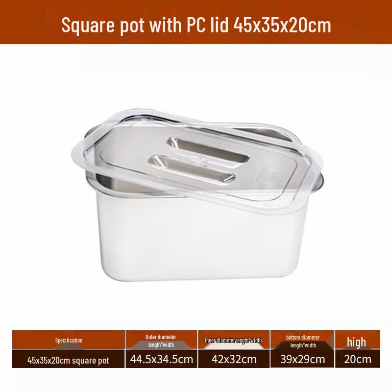 Stainless Steel Food Container with Transparent Lid