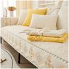 Thicken Cotton Sofa Covers Non Slip Sofa Mat Universal Washable Couch Slipcovers for Living Room Solid Color Soft Sofa Towel
