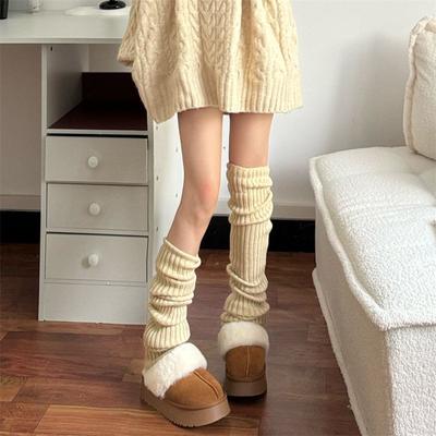 Ballet Style Autumn Extended Leg Warmers Over-the-knee Socks Japanese JK Preppy Style Autumn Winter Warm Slouch Socks Women's