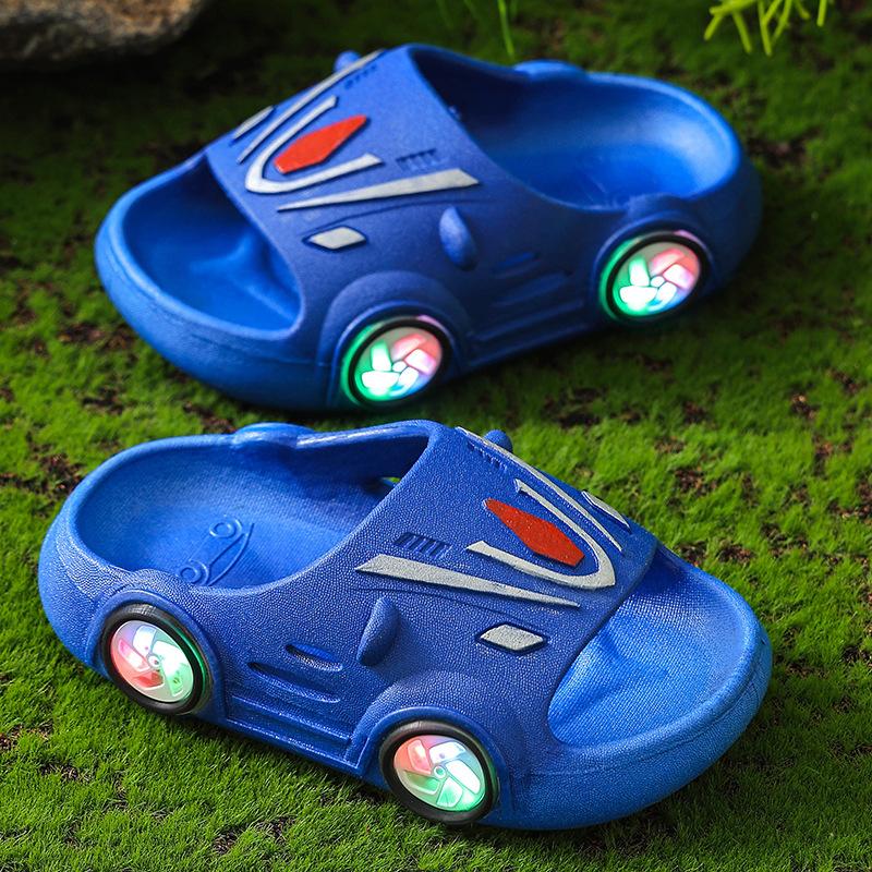 Anti-slip Shoes for Boys and Girls - Indoor Cartoon Shoes 22-23 синий