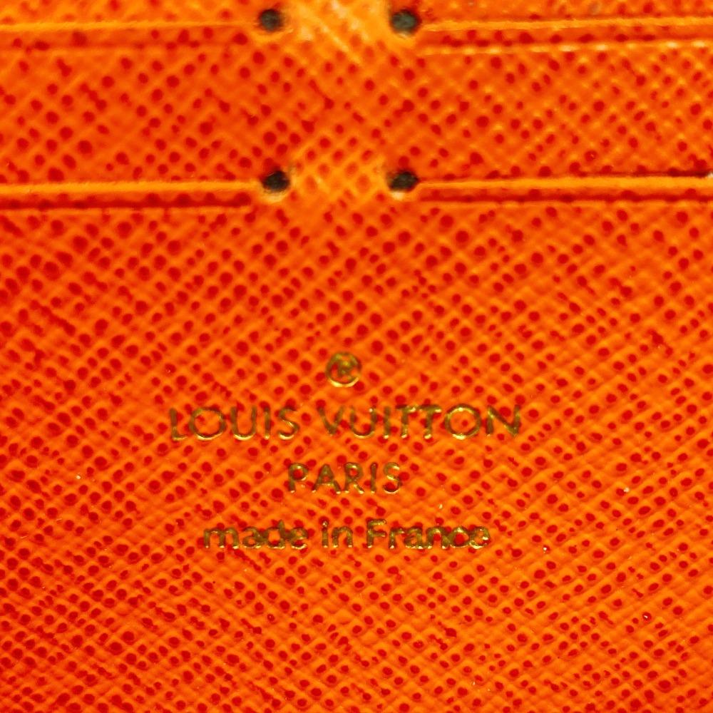 LOUIS VUITTON M61536 Zip Around Monogram leather Portefeuille Clemence Purse Brown leather Used